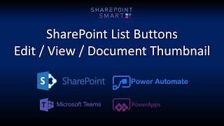 SharePoint List Buttons Edit  View  Document Thumbnail [upl. by Kev]