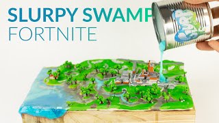 Making SLURPY SWAMP with Clay amp Slurp Fortnite Battle Royale [upl. by Targett]