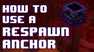 How To Craft And Use RESPAWN ANCHOR  Minecraft Survival Tips [upl. by Leahcimrej]