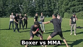 When MMA Guy Underestimates Boxer [upl. by Aztinaj]