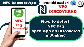 NFC detector app  detect NFC tag android  NFC Tag programming in Android Studio [upl. by Kenward]