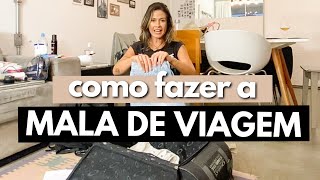 COMO ORGANIZAR A MALA DE VIAGEM  PARA ATÉ 1 SEMANA [upl. by Turtle]