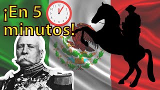 ¡La Revolución Mexicana EN 5 MINUTOS  Resumen [upl. by Trebleda648]