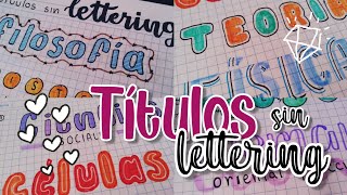 Títulos bonitos SIN LETTERING 🥳 [upl. by Barbara-Anne]