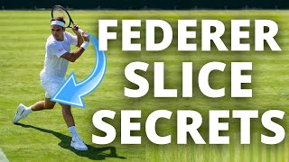 Roger Federer Slice Backhand Analysis  How To Knife Your Slice Like Federer [upl. by Alaikim]