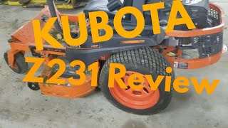 BEST ZERO TURN FOR THE MONEY  Kubota z231 review [upl. by Eissalc432]