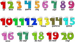 French Lesson  NUMBERS 120  Compter jusquà 20  Learn French [upl. by Naujled838]