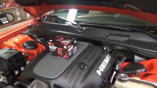 Charging Battery On Dodge Challenger RT [upl. by Akinnor]