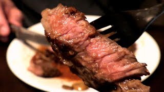 ASMR Eating a RibEye Steak with Sauteed Mushrooms [upl. by Anelrac]