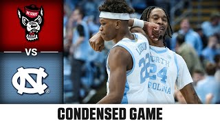 NC State vs North Carolina Condensed Game  202425 ACC Mens Basketball [upl. by Nettie]