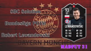 Robert Lewandowski 93 SBC SolutionMADFUT 21 [upl. by Favian]