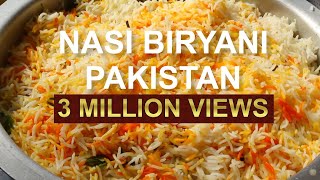 Nasi Biryani Ayam Pakistan  Pakistani Chicken Biryani [upl. by Llerahc]