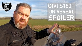 GIVI Universal Spoiler  Does it cure windscreen buffeting [upl. by Ketty162]