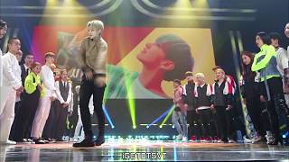 Seventeens Hoshi  Wanna Ones Woojin performance on DH [upl. by Oiracam]