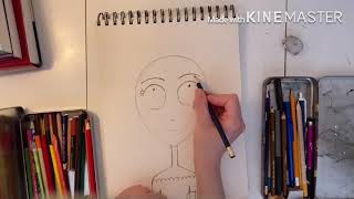 How To Draw A Tim Burton Portrait [upl. by Gehman915]