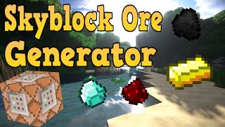 Skyblock Ore Generator Tutorial Command Blocks [upl. by Jenine784]