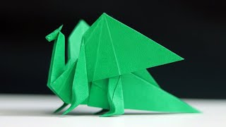 How to Make an Easy and Realistic Origami Dragon [upl. by Leasa]