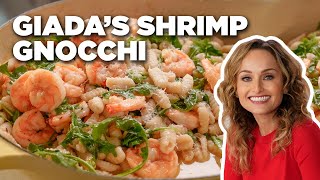 HOMEMADE Sardinian Gnocchi and Shrimp with Giada De Laurentiis  Giada Entertains  Food Network [upl. by Konstantin]