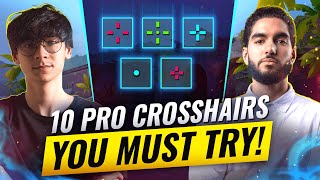 Want INSANE AIM Try These 10 PRO Crosshairs  Valorant [upl. by Daggett]