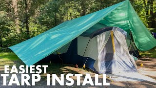 Easy Camping Tarp Install [upl. by Simeon]