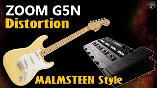 ZOOM G5n Distortion MALMSTEEN style G3n G3xn FREE Settings [upl. by Freemon13]