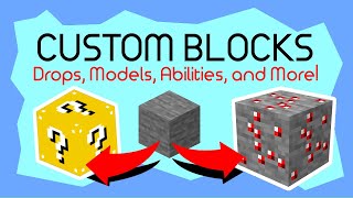 Easily Create CUSTOM BLOCKS  Minecraft Data Pack Tutorial 116 [upl. by Nauqyaj710]