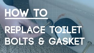 How to Replace Toilet Bolts and Gasket  Fix a Leaky Toilet [upl. by Idzik238]