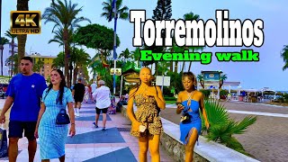 TORREMOLINOS SPAIN  Evening Walking Tour  4k 60fps HDR [upl. by Latrell]