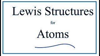 Lewis Dot Structures of Atoms [upl. by Leziar884]