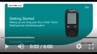 How to use AccuChek Active Blood Glucose Monitoring System [upl. by Yerffoeg]