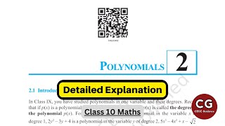 Polynomials Class 10 Chapter 2 Full Chapter NCERT explanation [upl. by Beauvais]