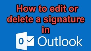 How to Add Signature in Outlook  Microsoft [upl. by Bartie]