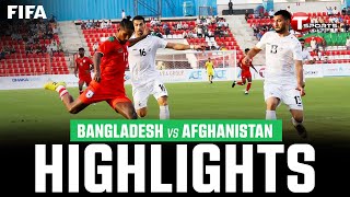 Highlights  Bangladesh vs Afghanistan  FIFA Friendly  Football  T Sports [upl. by Judenberg]