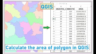 How to calculate the area of polygons in QGIS [upl. by Klehm253]