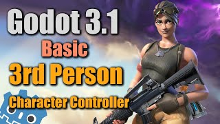 Godot 31  Basic 3rd Person Character Controller Tutorial In 6 Minutes [upl. by Yrrak753]