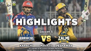 Karachi Kings vs Peshawar Zalmi  Full Match Highlights  Match 15  2 March  HBL PSL 2020  MA2 [upl. by Ahsemo]