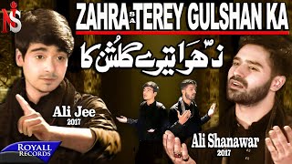 Ali Shanawar amp Ali Jee  Zahra Terey Gulshan Ka  2017  1439 [upl. by Inaffets]