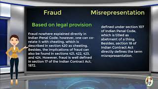 What is Difference Between Fraud amp Misrepresentation [upl. by Letnuahc998]