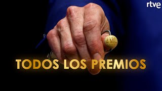 TODOS LOS PREMIOS  Lotería de Navidad 2022 [upl. by Ydnolem]