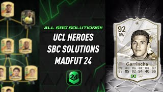 UCL HEROES  ALL 4 SBCS  Easiest Way Possible  MadFUT 24 [upl. by Dickman]