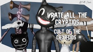 RATING all CRYPTIDS in Cult of the Cryptids Roblox NEW [upl. by Goren]