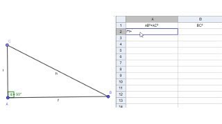 Théorème de Pythagore dans Geogebra [upl. by Yeldahc]