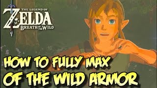 FULLY MAXED OF THE WILD ARMOR Classic Tunic Zelda Breath of the Wild [upl. by Penoyer]