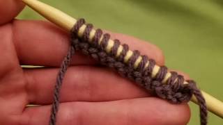 The Knitted Cast On  Knitting Tutorial [upl. by Enimzaj302]