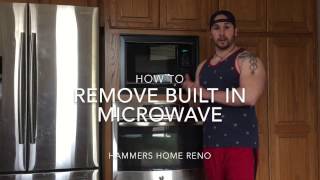 How To Remove Built In Microwave [upl. by Dnama]