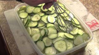 How to make Sweet Pickles  Refrigerator Pickles [upl. by Ithnan262]