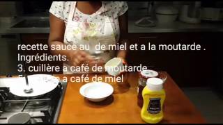 Recette de sauce au miel et a la moutarde [upl. by Inaluiak530]