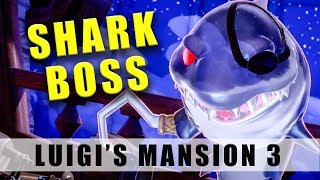 Luigis Mansion 3 Shark Ghost boss  How to beat the Floor 12F Pirate boss [upl. by Maloy876]