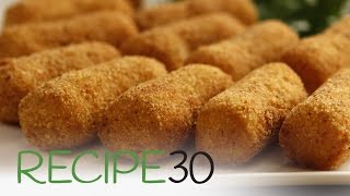 Classic Potato Croquettes  By RECIPE30com [upl. by Tonya]