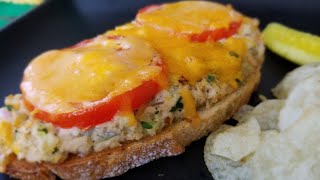 TUNA MELT  OPEN FACED CHEESY  HOW TO MAKE Step by Step [upl. by Nagle]